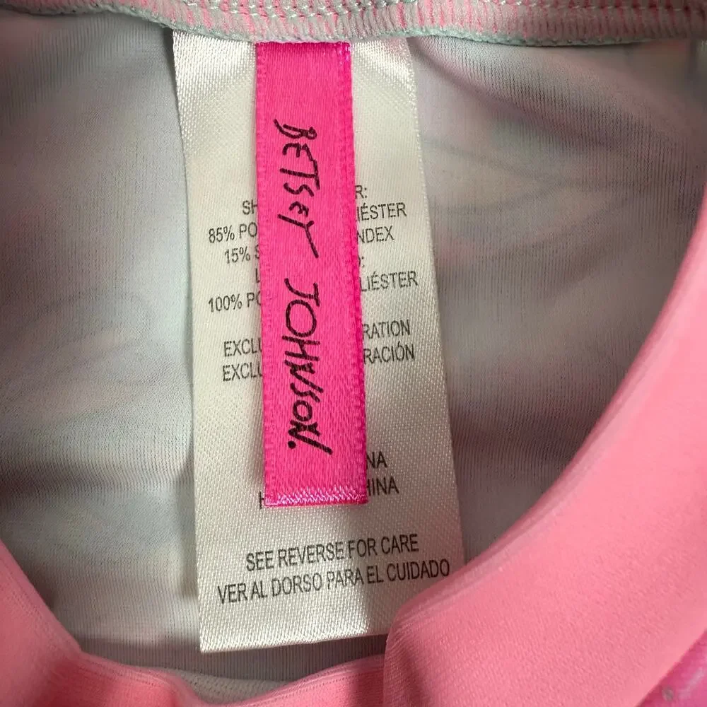 betsey‎ johnson girls long sleeve tankini swimsuit 12M